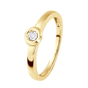 Anillo solitario de diamantes 0.010 0.50 cts cts ilusión de oro blanco