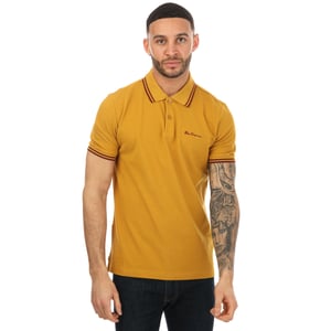 Ben Sherman Twin Tipps Mens Polo amarillo