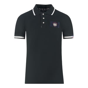 Aquascutum London Union Jack polo negro