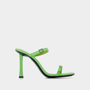 By Far Flick Mules - - Piel - Verde