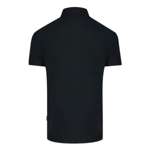 Polo negro con logotipo de Aquascutum Aldis Brand London