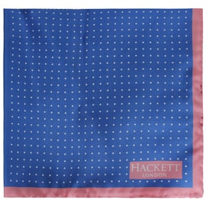Pañuelos Hackett London Printed Quad Hombre Azul/Rosa Hank