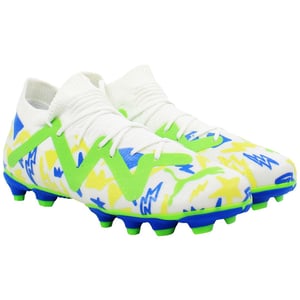 Botas de fútbol Puma Future Match x Neymar FG/AG para niños blancas