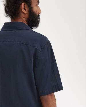 Camisa de manga corta con cuello revere de textura ligera para hombre Fred Perry