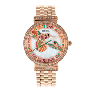 Reloj de pulsera Bertha Emily de nácar