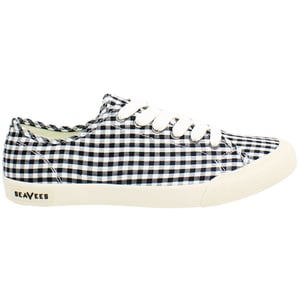 Seavees Monterey Americana Zapatillas Plimsolls Mujer Negro/Blanco