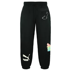Puma x Kidsuper Studios Stretch Winist Black Mens Graphic Joggers 598991 01