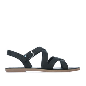Toms sicilia sandalias negras para mujeres