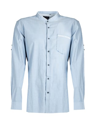 Antony Morato Camisa Slim del hombre azul