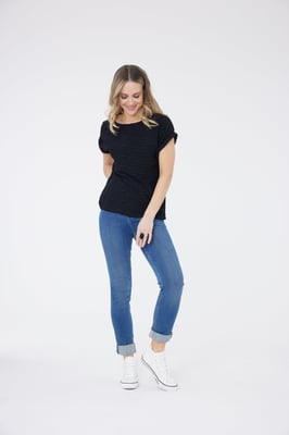 Camiseta Maya Textured - Negra