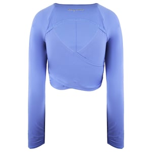 Gymshark Whitney Simmons Top de cultivo azul para mujer