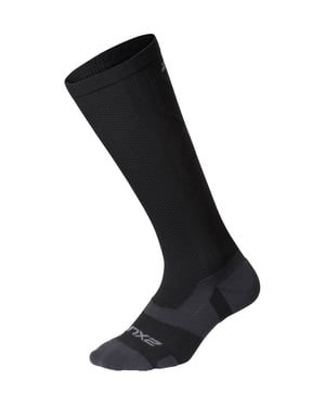 Calcetines 2XU Light Cushion Full Hombre Negro/Titanio