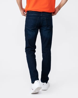 Jeans BOSS Orange Re.Maine de corte regular en denim azul oscuro con elasticidad cómoda