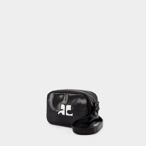 Bolso bandolera para cámara Reedition - Courreges - Piel - Negro