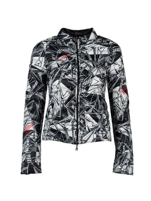 Patrizia Pepe Chaqueta de mujer negro, multicolor