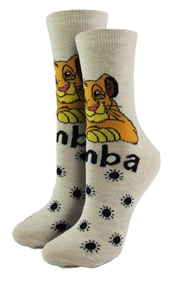 Calcetines Disney Simba para Mujer | Calcetines Rey León | Regalos Disney para Ella - Simba