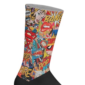 Calcetines de caña larga estampados elásticos unisex
