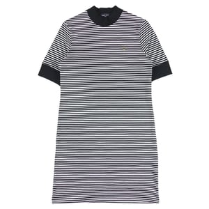 Vestido blanco nieve a rayas azul marino de Fred Perry