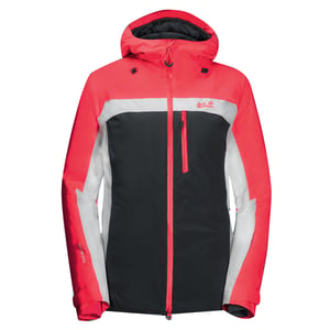 Jack Wolfskin Texapore aislada chaqueta de nieve rosa/negra