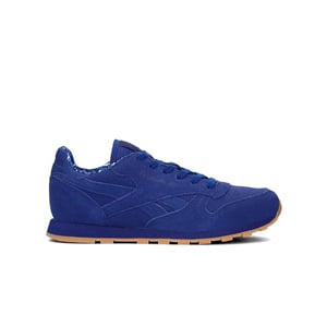 Reebok Classic TDC Lace-up Blue Leede Leather Kids Trainers BD5052
