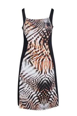 Vestido estampado animal