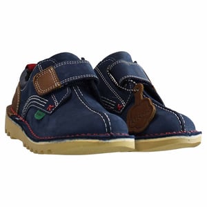 Patadas patadas a niños bajos zapatos azul marino