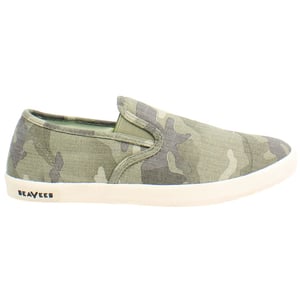 Seavees Baja Saltwash Zapatillas Verdes para Mujer