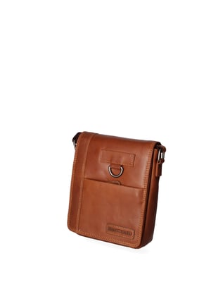 Hill Burry bolsa de hombro hombres COGNAC