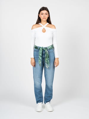 Guess Vaqueros Mom Fit de mujer azul