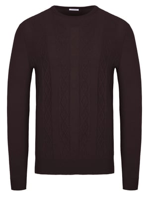 Jersey Malo Optimum de cachemir marrón oscuro
