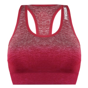 GYMSHARK CUMENTO MOMEN OMBRE BURgundy Sports Bra