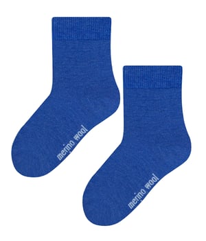 Steven - Calcetines de invierno de lana merina para bebé - Azul