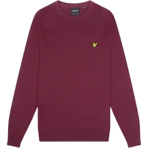 Jersey burdeos con logo de la marca Lyle & Scott