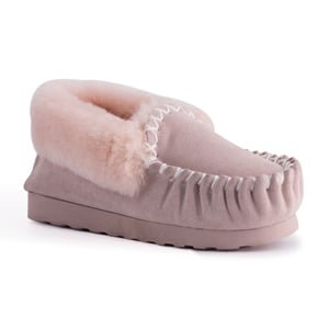 Aus Wooli Australia Mocasín de piel de oveja cosido a mano para mujer