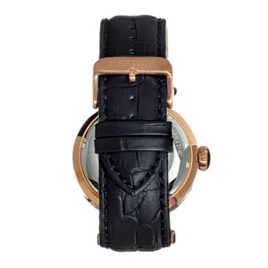 Reloj automático Heritor Ganzi semiesqueleto con correa de cuero
