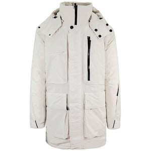 Jack Wolfskin Tech Lab chaqueta de parka blanca