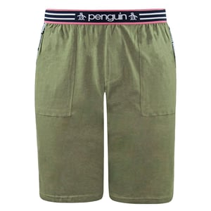 Penguin STRING PINGUIN STRING PHAKI Mensas verdes para hombres delgados pantalones cortos Mlhpe946