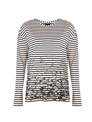 Pinko Blusa Melegnano de mujer azul oscuro, beige