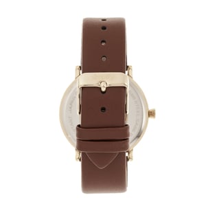 Simplifique el reloj con correa de cuero 6200