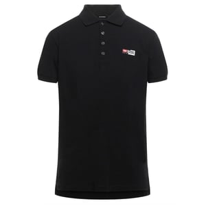 Diesel Polo negro T-Weet-Spilt