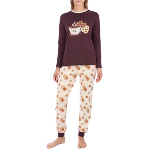 Pijama de invierno manga larga KLP1 mujer