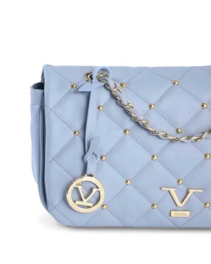V Italia Bolsa de Mano Mujer M392 Sauvage Celeste
