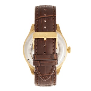 Reloj Automático Heritor Gregory Semi-Esqueleto con Correa de Cuero