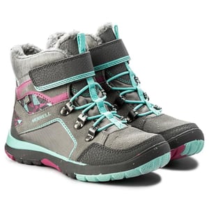 Merrell Moab Polar impermeable para niños botas grises