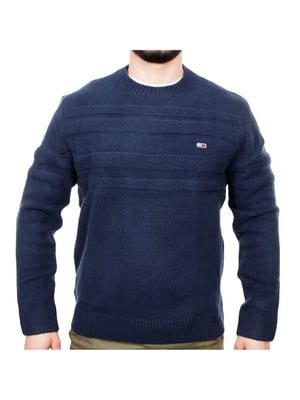 Suéter con bandera y cable suave de Tommy Jeans para hombre