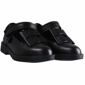 Pateadores lache bow niños zapatos negros