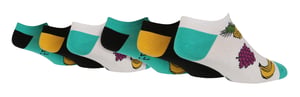 Lote de 6 calcetines para hombre Wildfeet Funny Low Cut Socks for Summer - Fruit