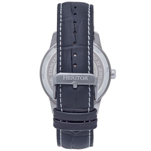 Reloj automático Heritor Davies semiesqueleto con correa de cuero