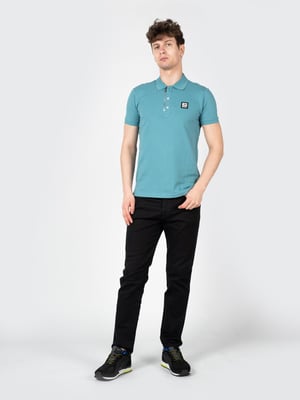 Diesel Polo azul con cierre de cremallera T-Harry