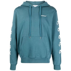 Sudadera con capucha Off-White Chain Arrow Design Slim Fit Duck Green